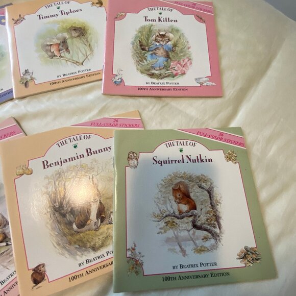 Peter Rabbit & Friends 100th Anniversary Collection 8 Books 200 Stickers Vintage - Picture 12 of 14